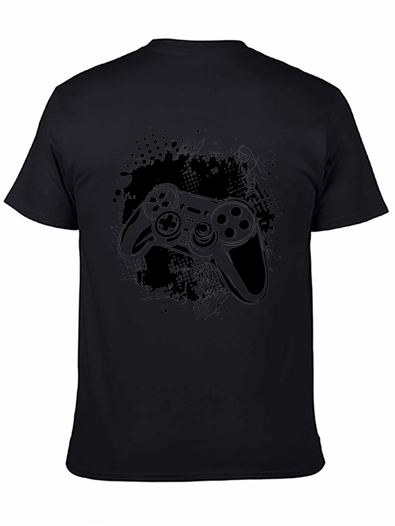 Gaming Controller Black T-Shirt - Gamer Style