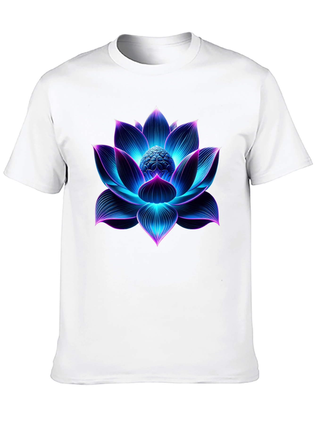 Glowing Lotus Flower Graphic Tee