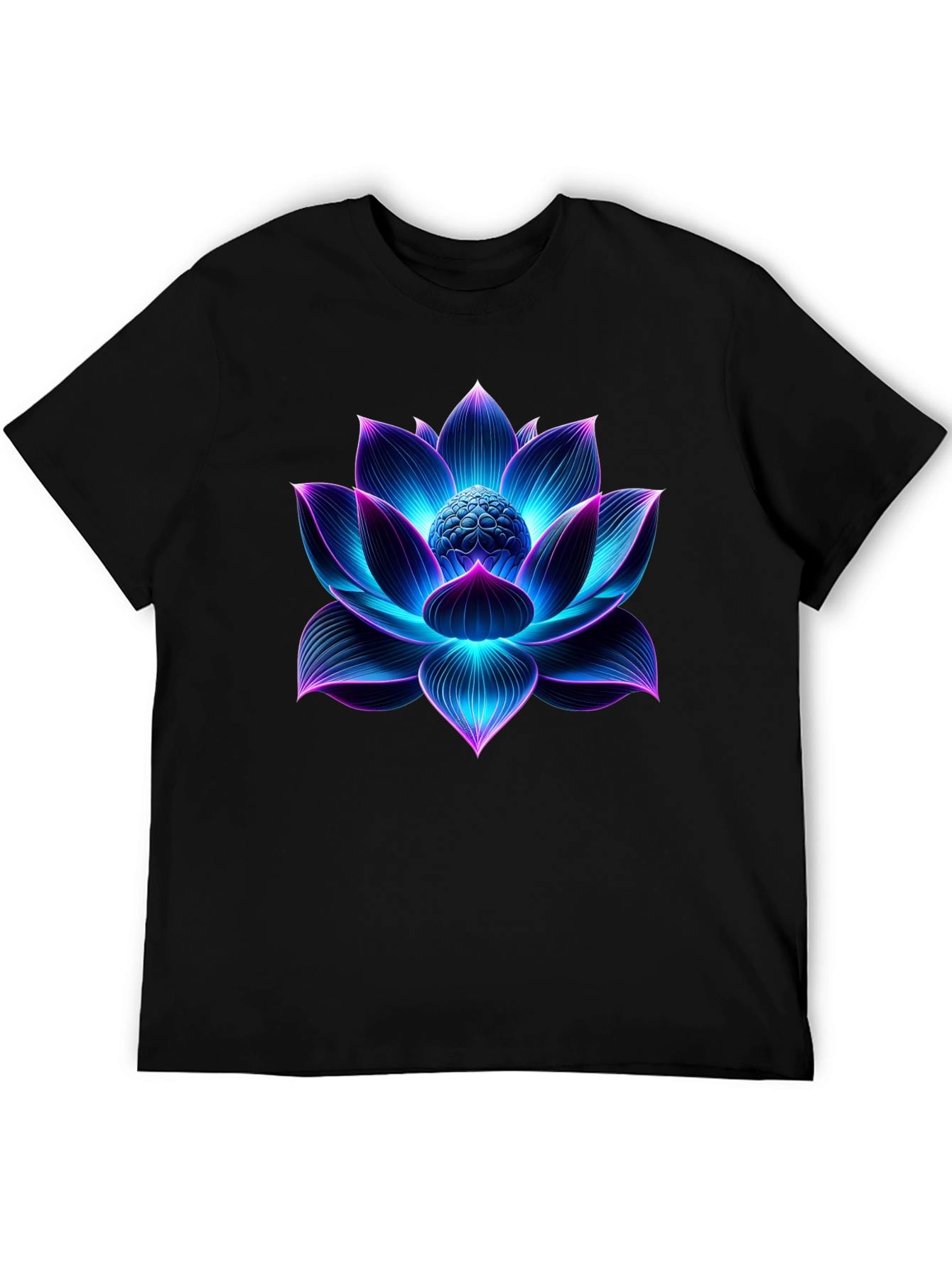 Glowing Lotus Flower Graphic Tee