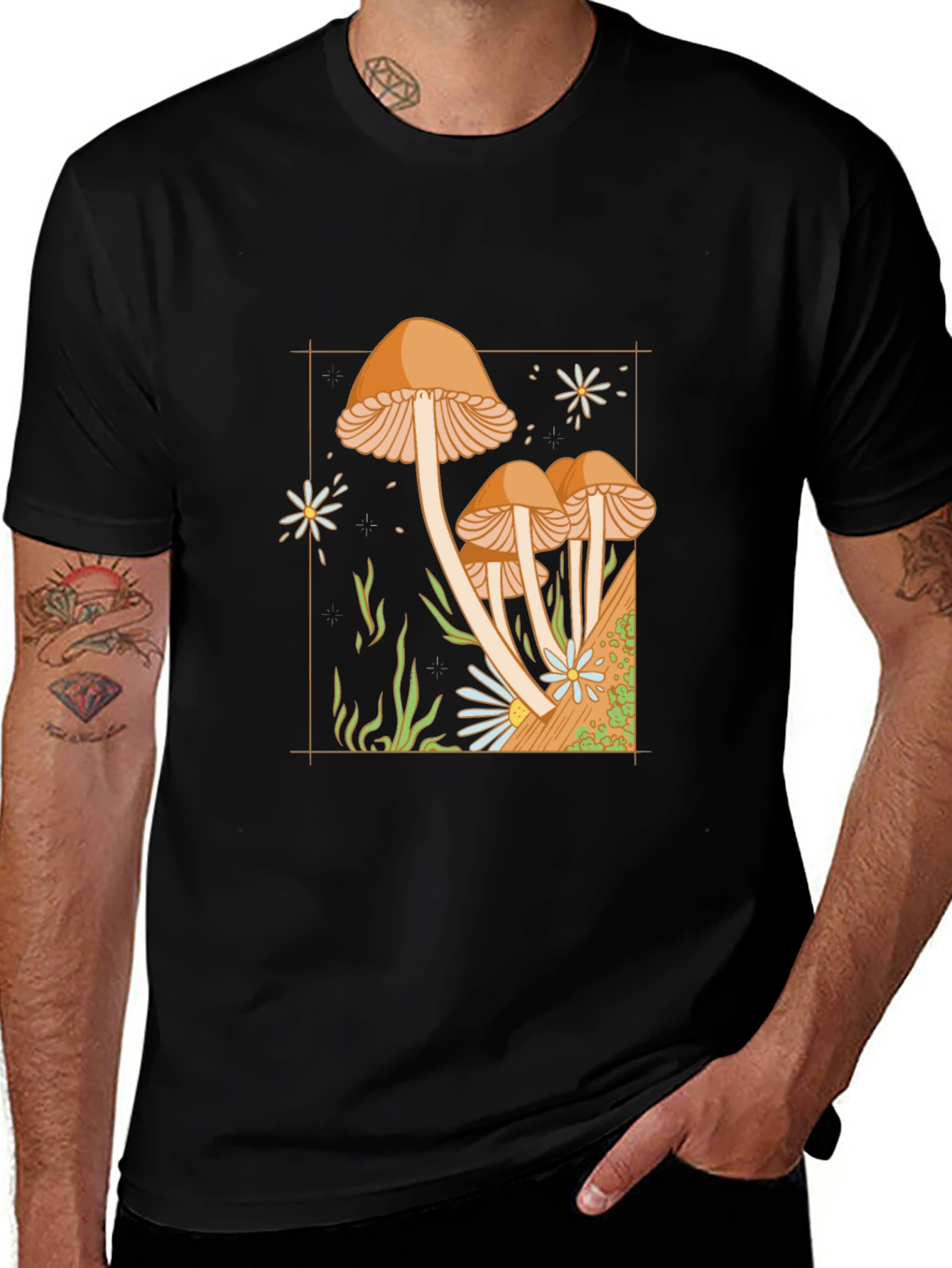 Mushroom Graphic Tee - Unique Design