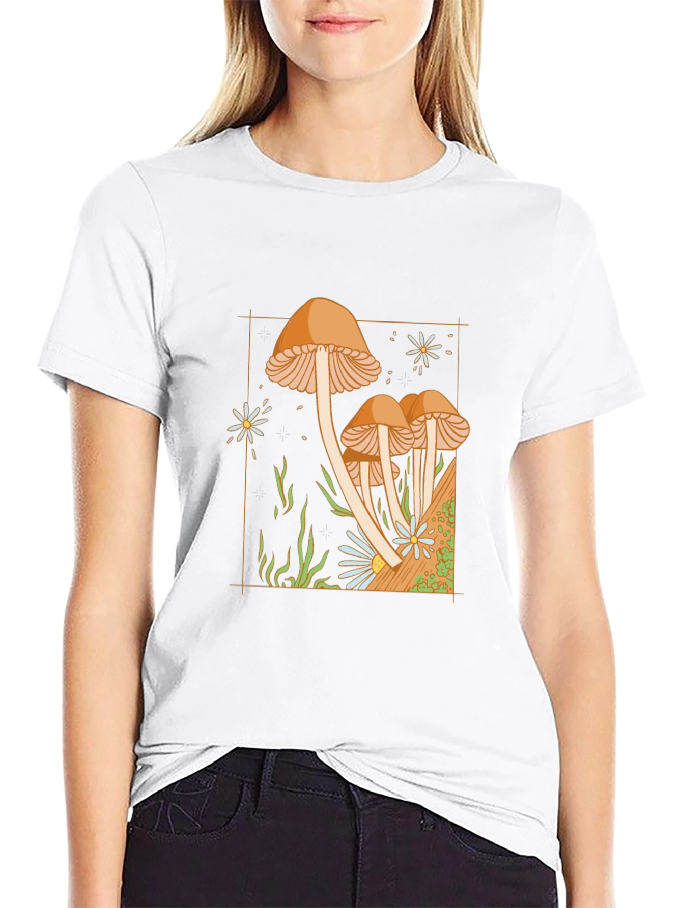 Mushroom Graphic Tee - Unique Design