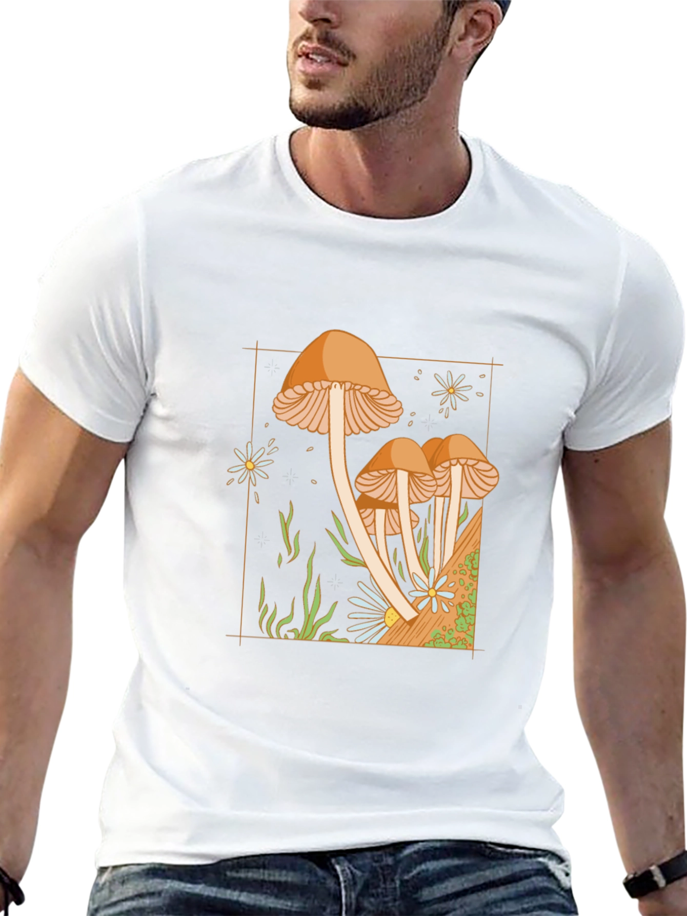 Mushroom Graphic Tee - Unique Design