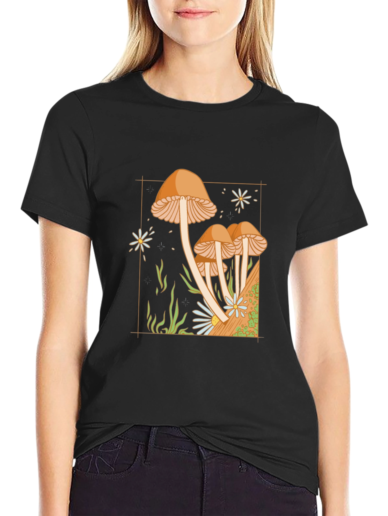 Mushroom Graphic Tee - Unique Design