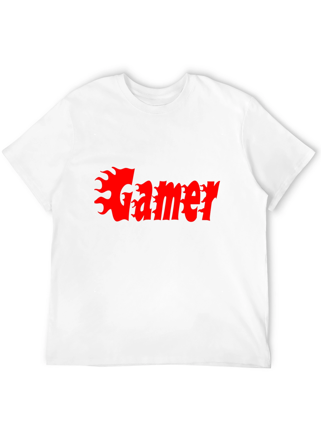 Gamer Flame Graphic Black T-Shirt