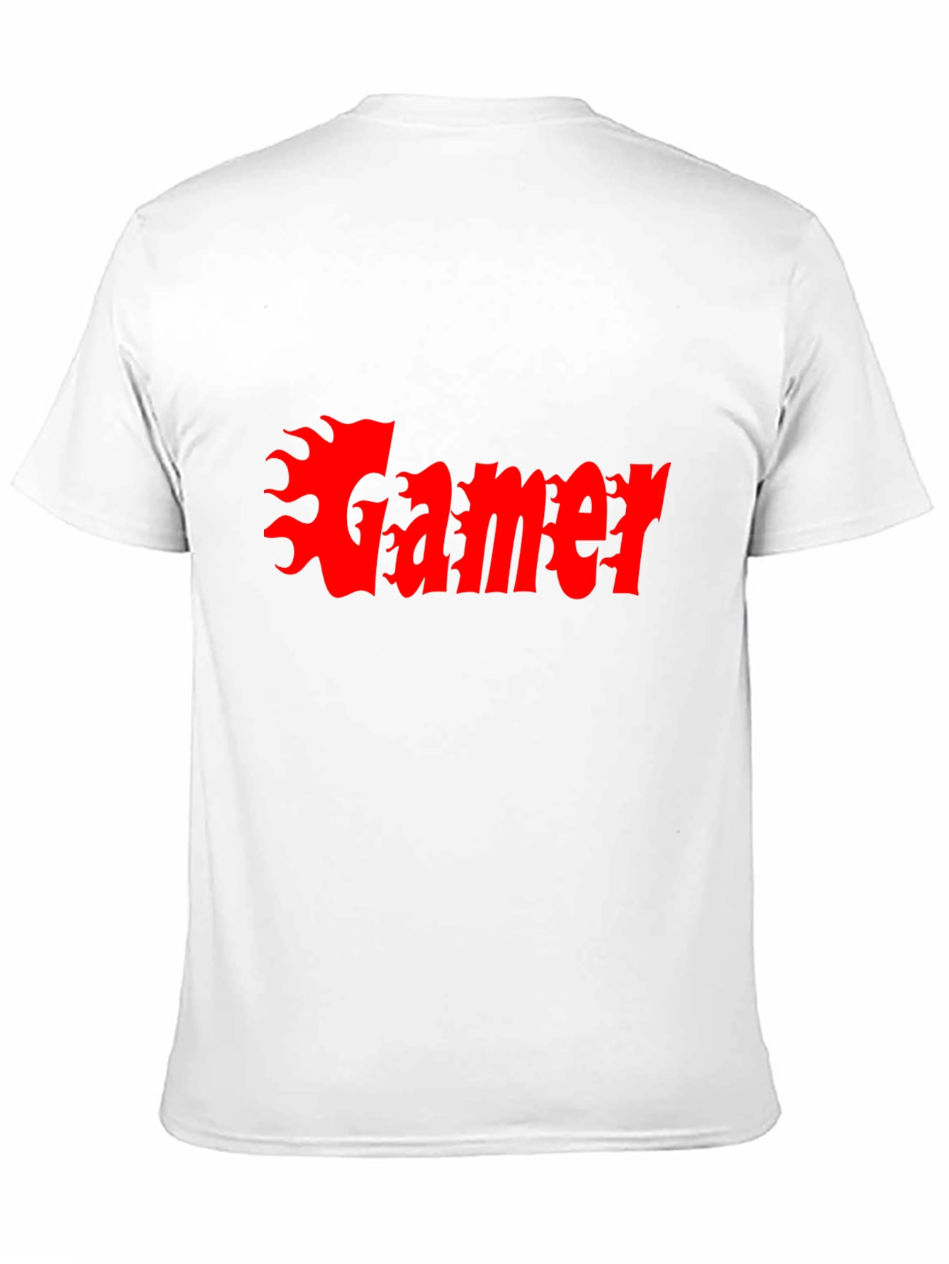 Gamer Flame Graphic Black T-Shirt