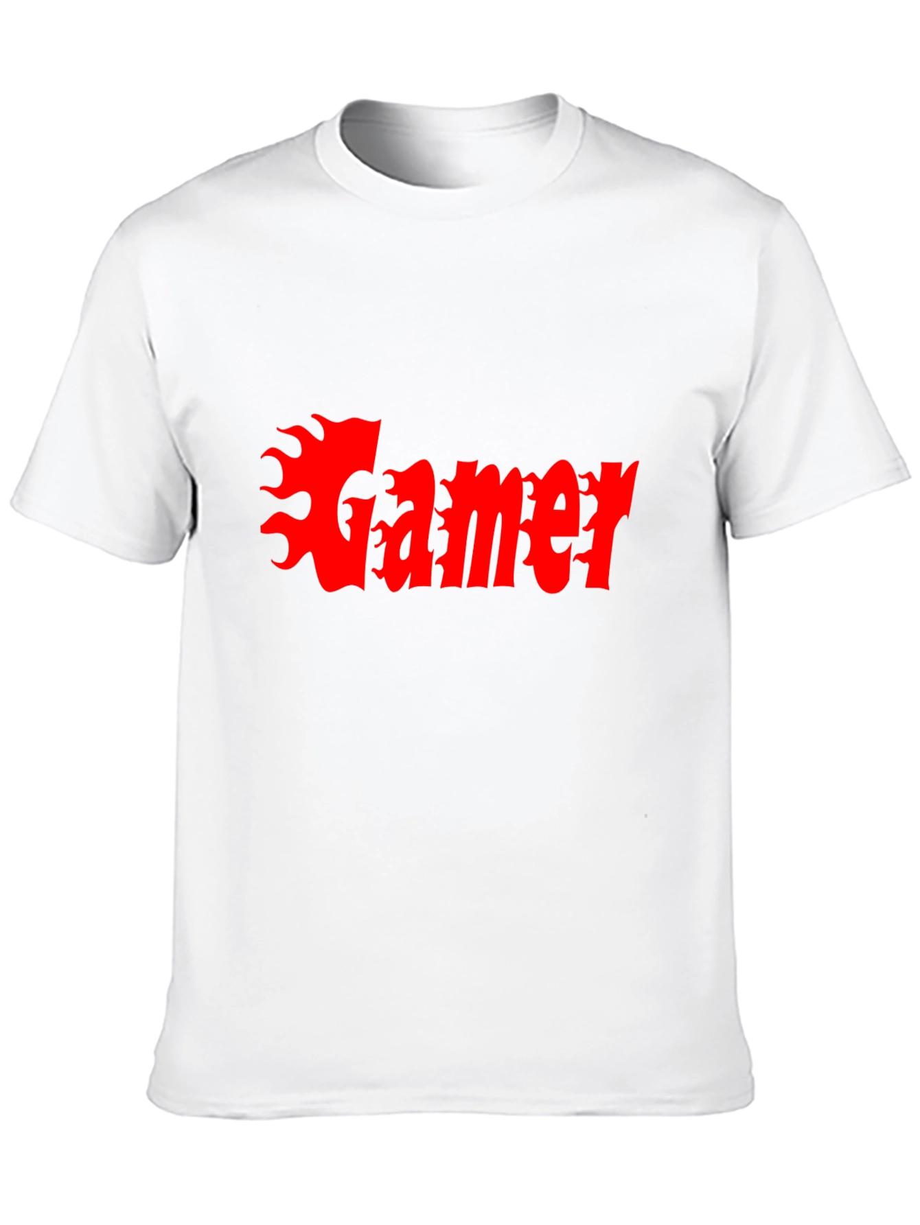 Gamer Flame Graphic Black T-Shirt
