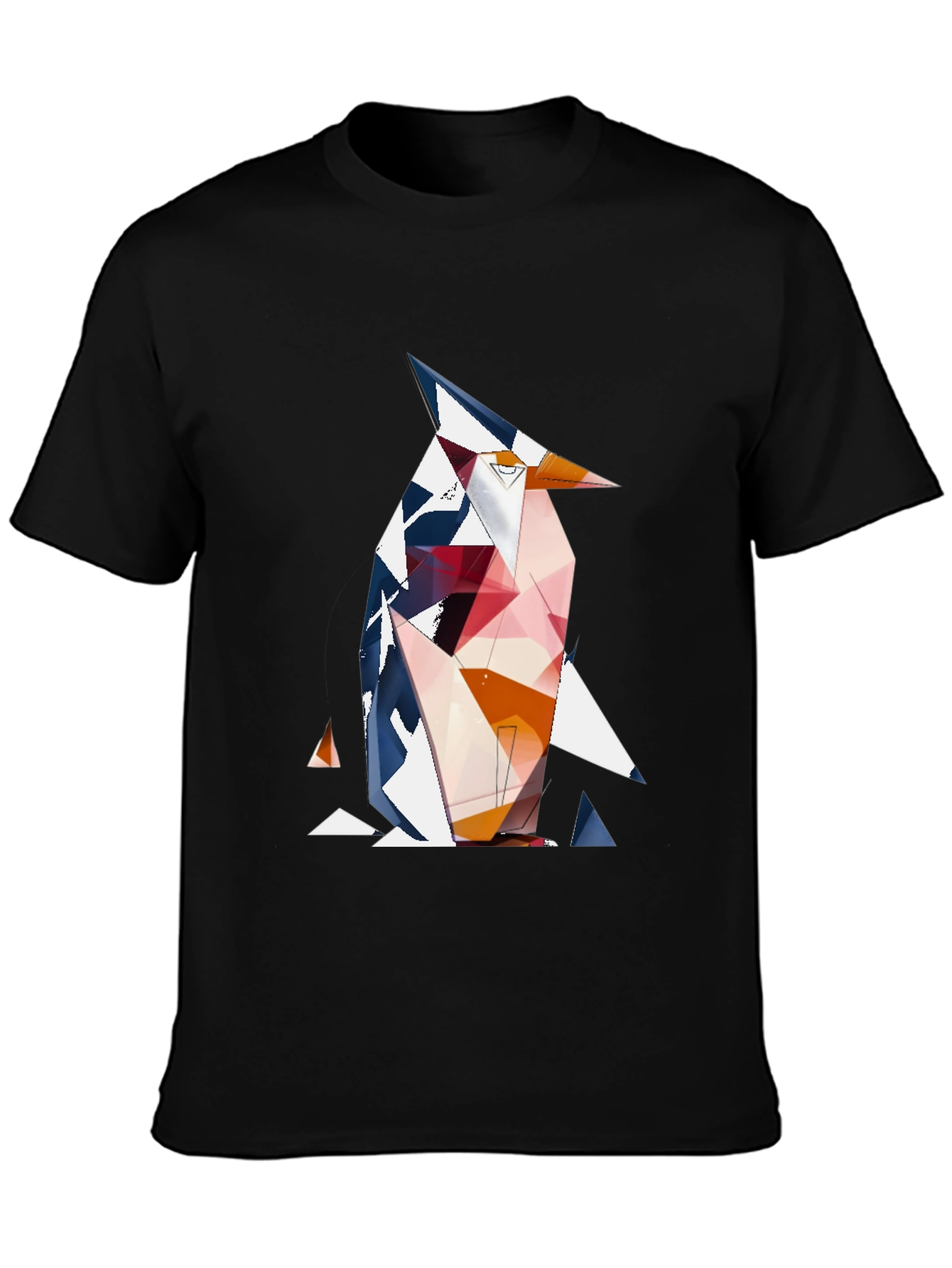 Geometric Penguin Graphic T-Shirt