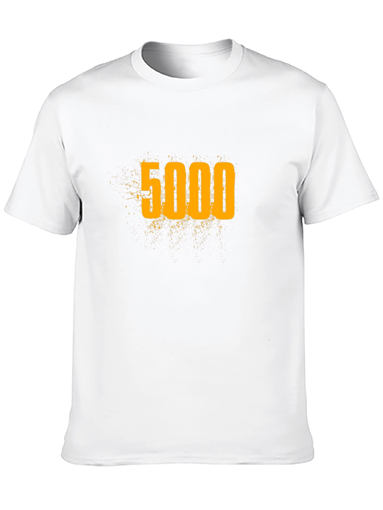 5000 Graphic Tee - Black Cotton Blend T-Shirt