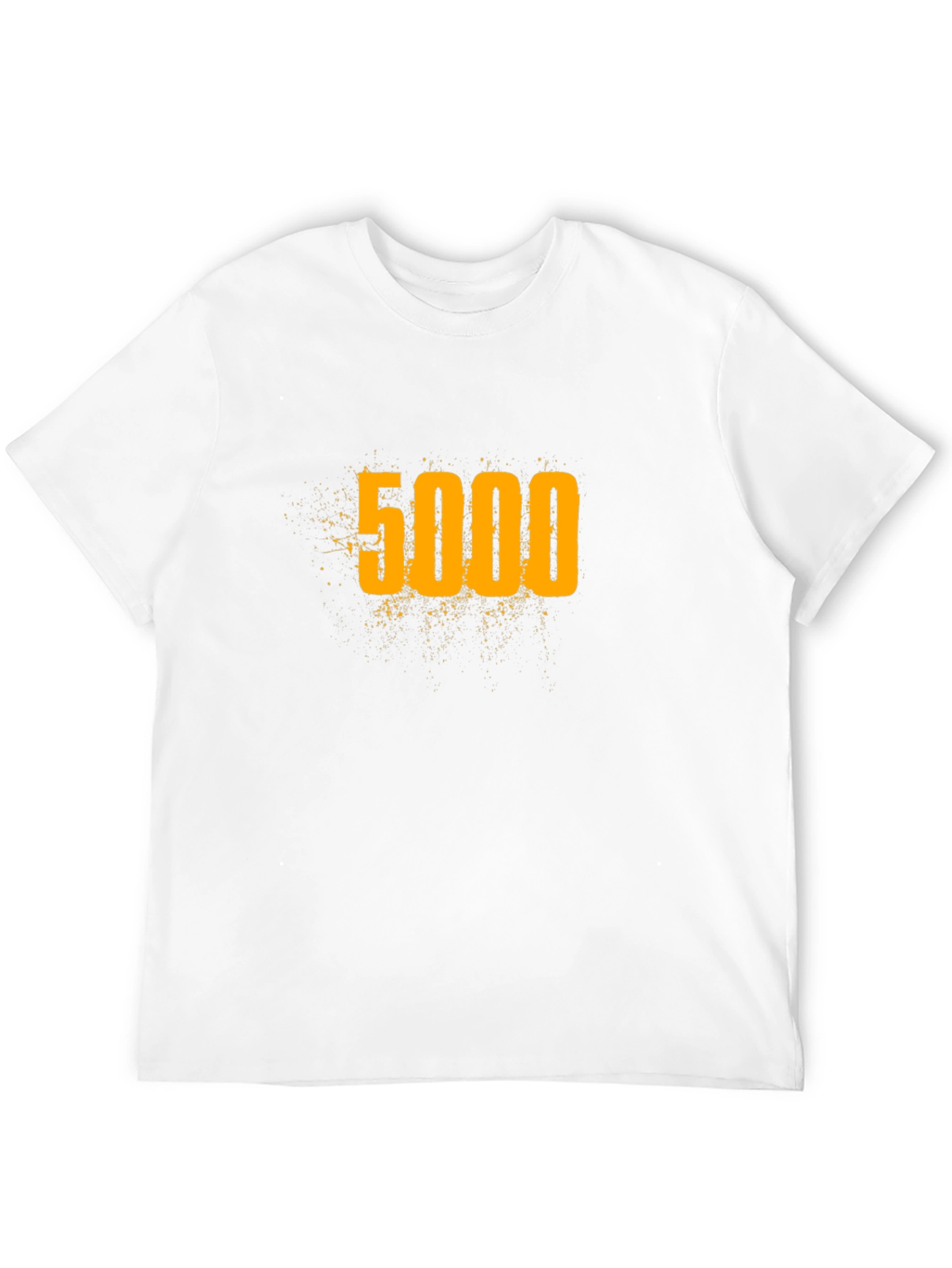 5000 Graphic Tee - Black Cotton Blend T-Shirt