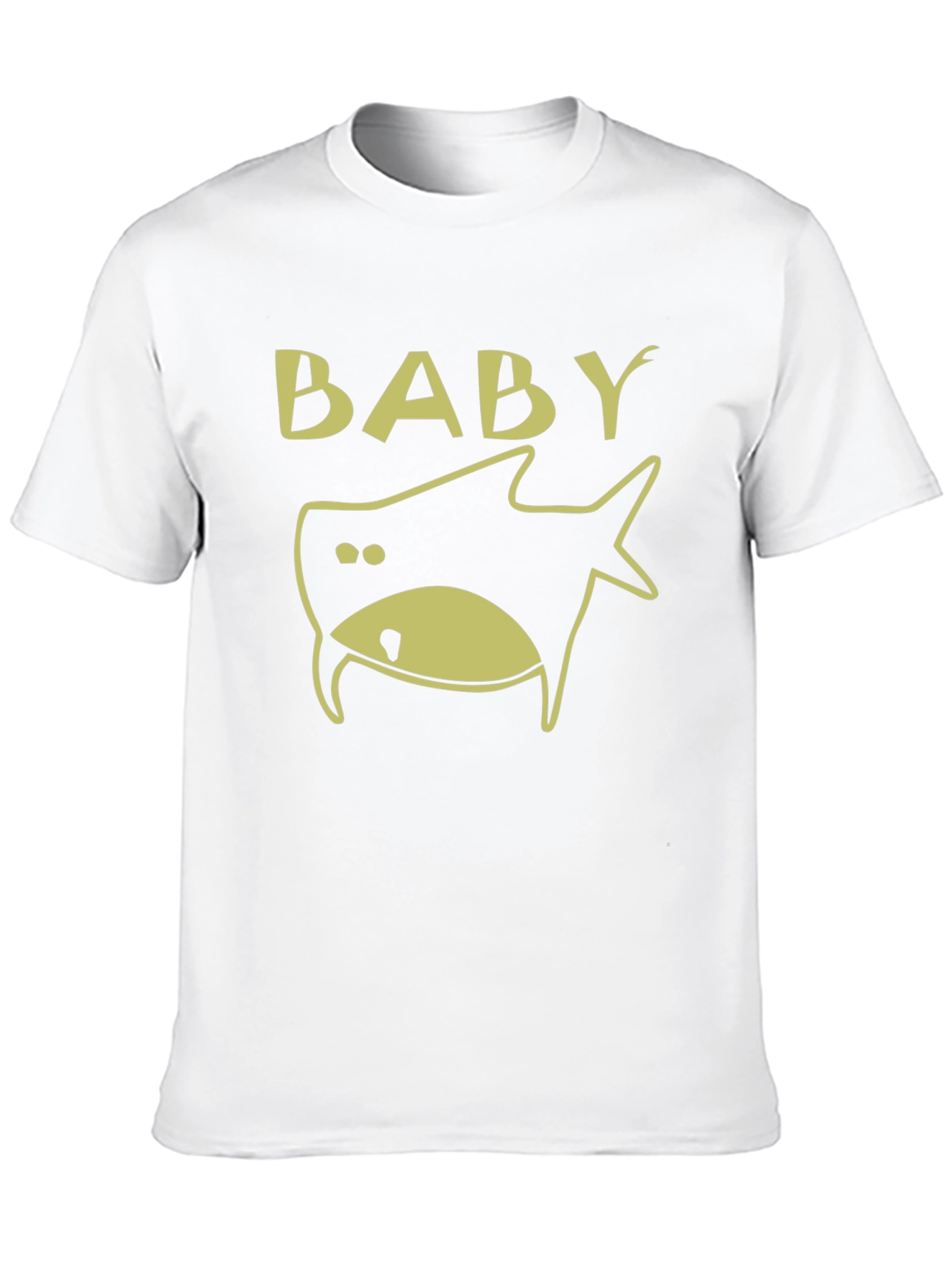 Baby Shark Graphic Tee - Black Cotton T-Shirt