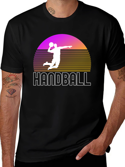Handball Sunset Graphic T-Shirt
