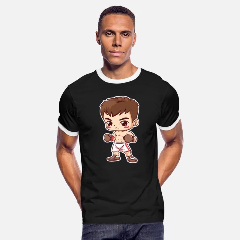 Kickboxing Kid Cartoon Style