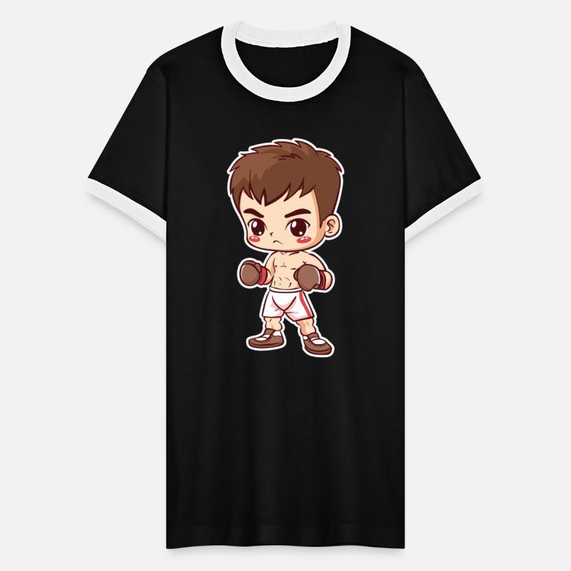 Kickboxing Kid Cartoon Style