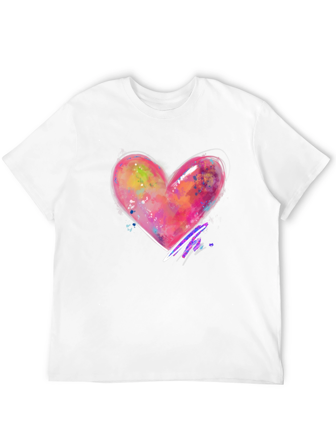 Heart Graphic Black T-Shirt
