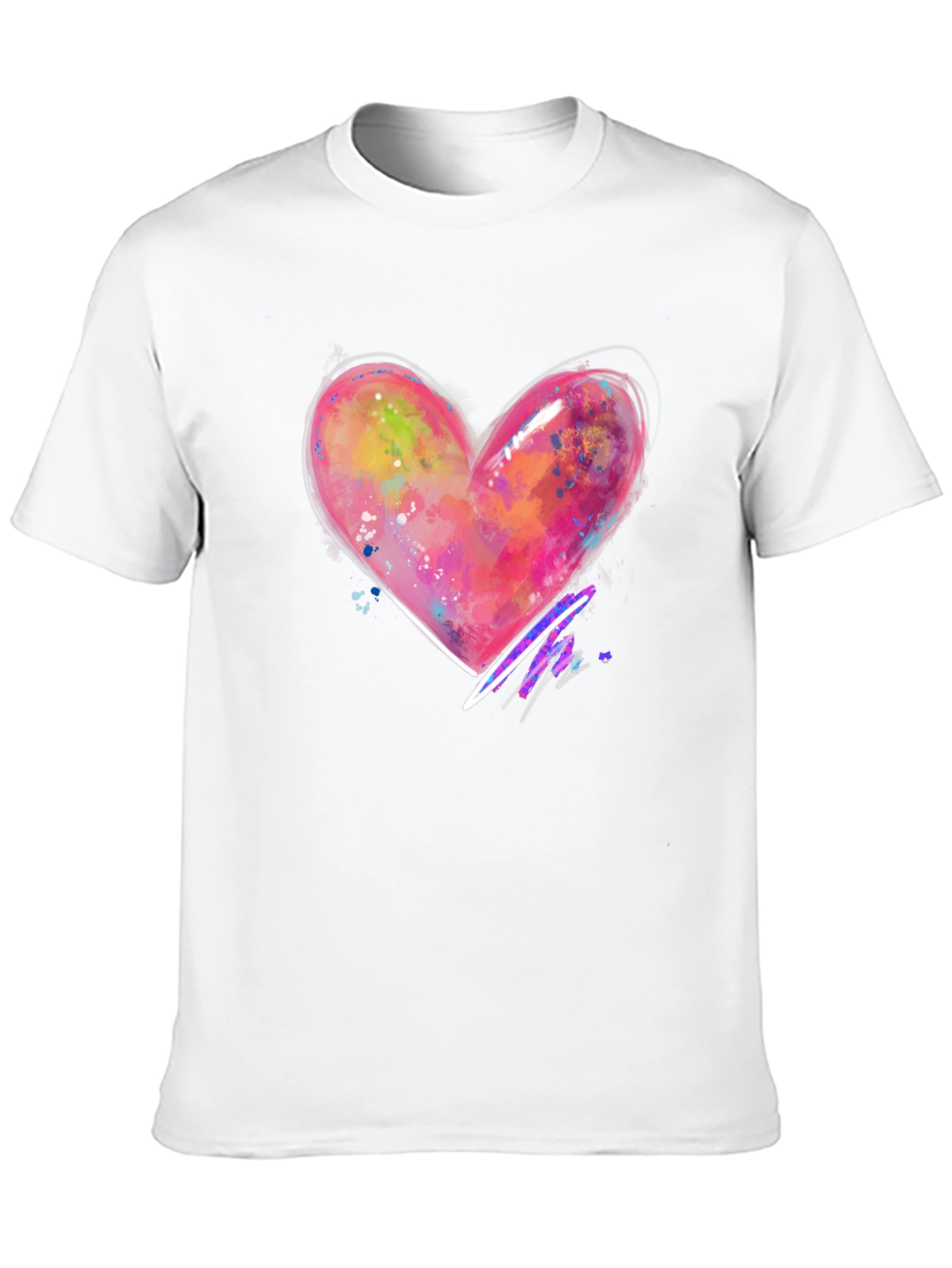 Heart Graphic Black T-Shirt