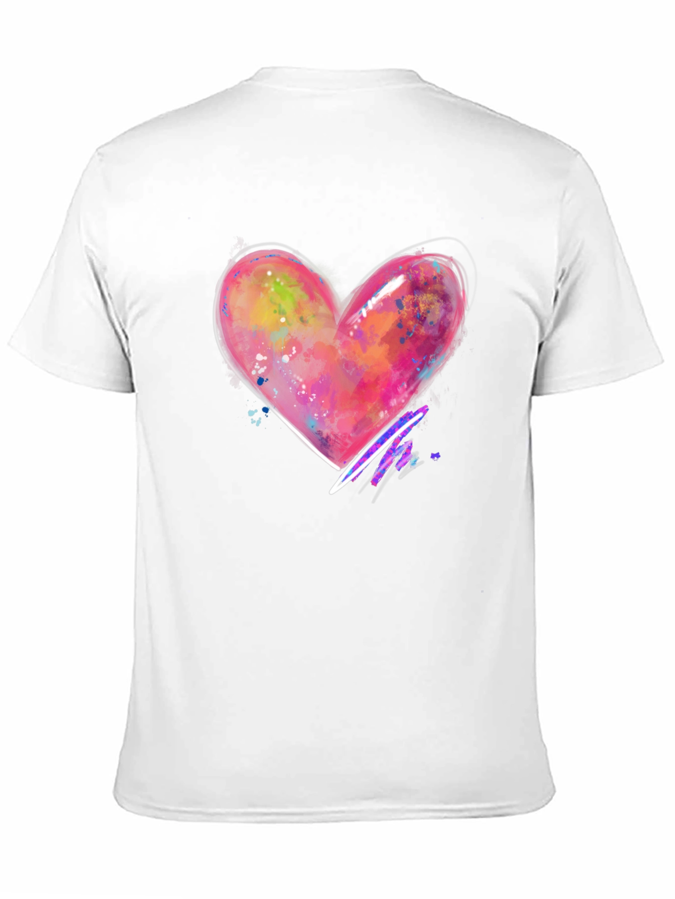 Heart Graphic Black T-Shirt