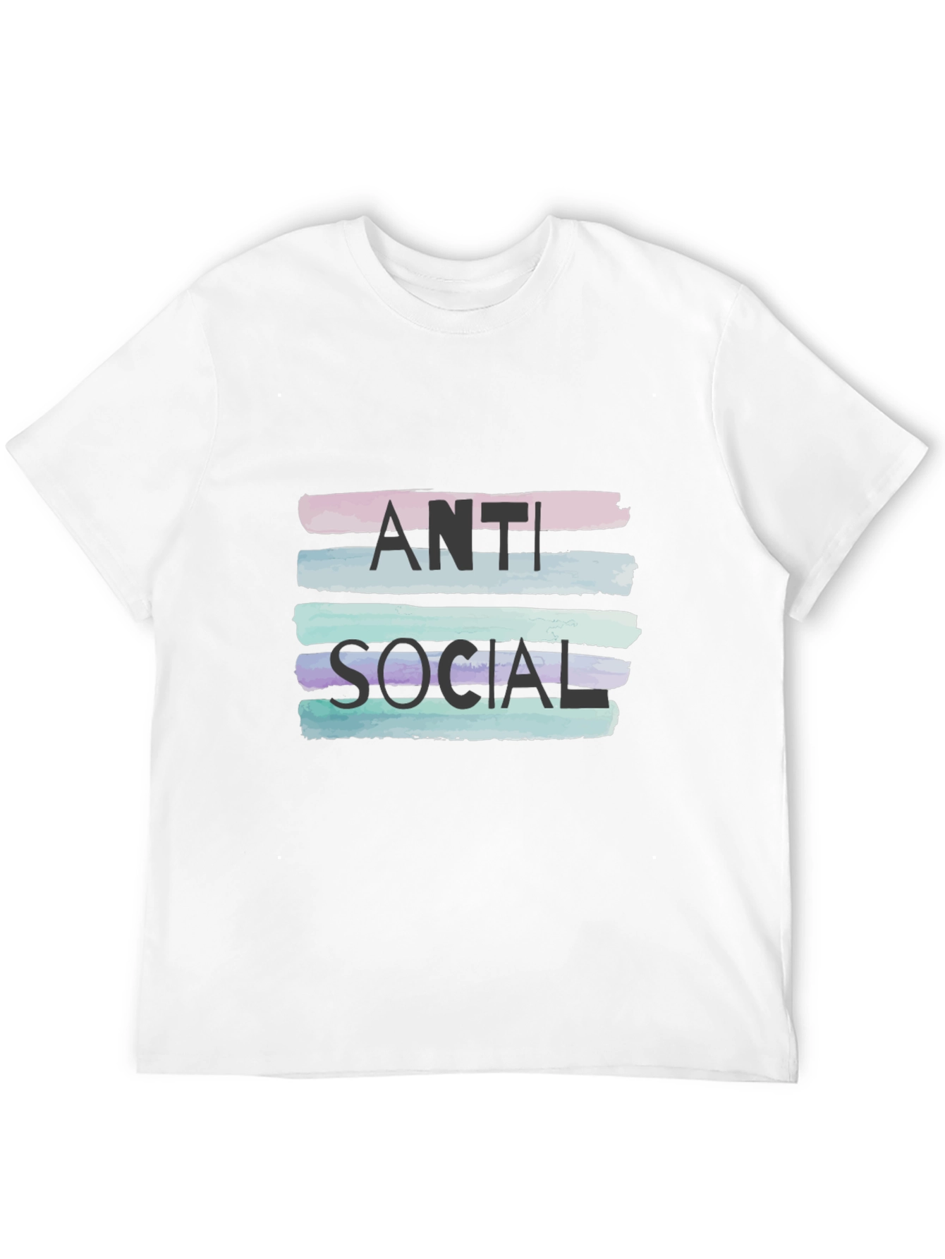 Anti Social Graphic Tee - Stylish Statement Shirt