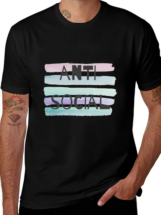 Anti Social Graphic Tee - Stylish Statement Shirt