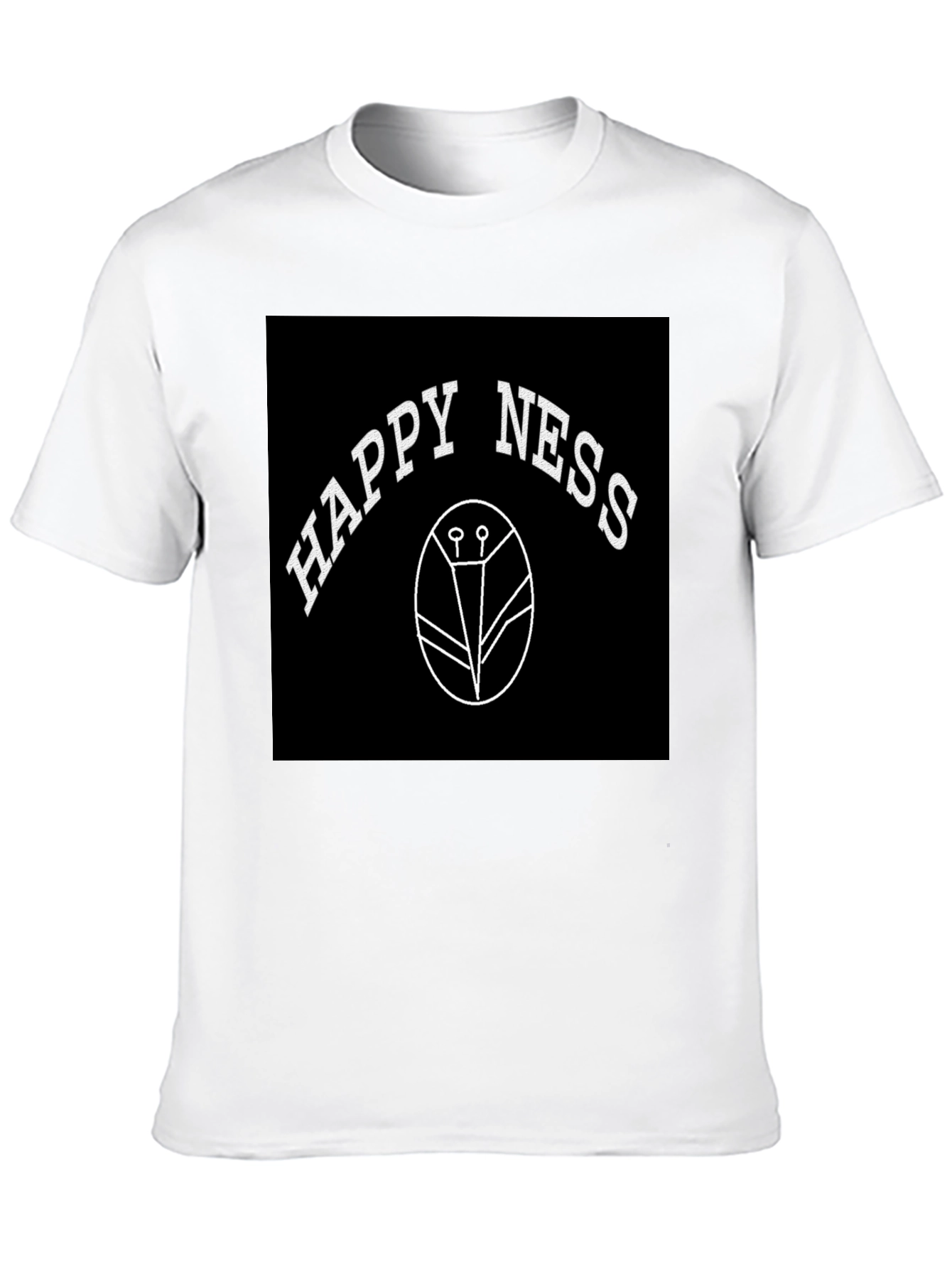 Happiness T-Shirt - Black Graphic Tee