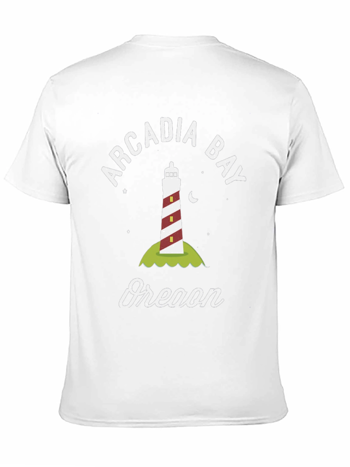 Arcadia Bay Oregon Lighthouse Graphic T-Shirt