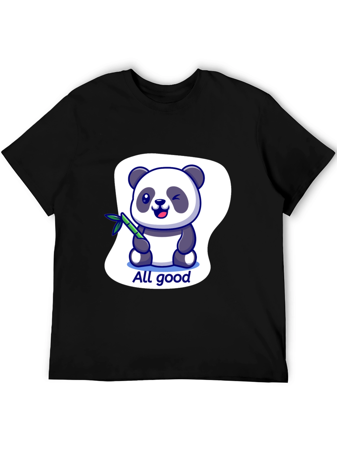 All Good Panda Graphic T-Shirt
