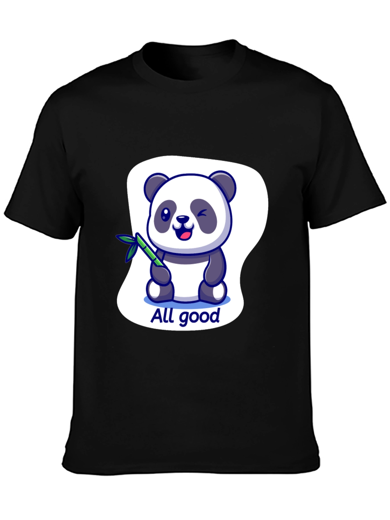 All Good Panda Graphic T-Shirt