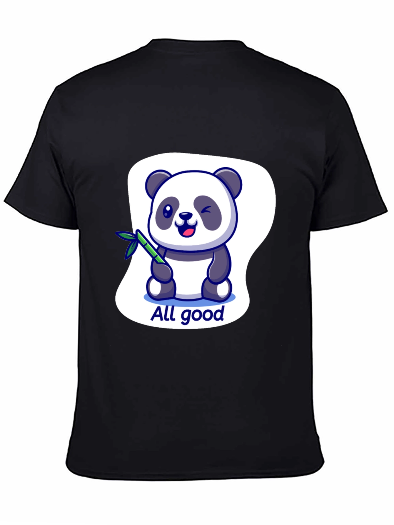 All Good Panda Graphic T-Shirt