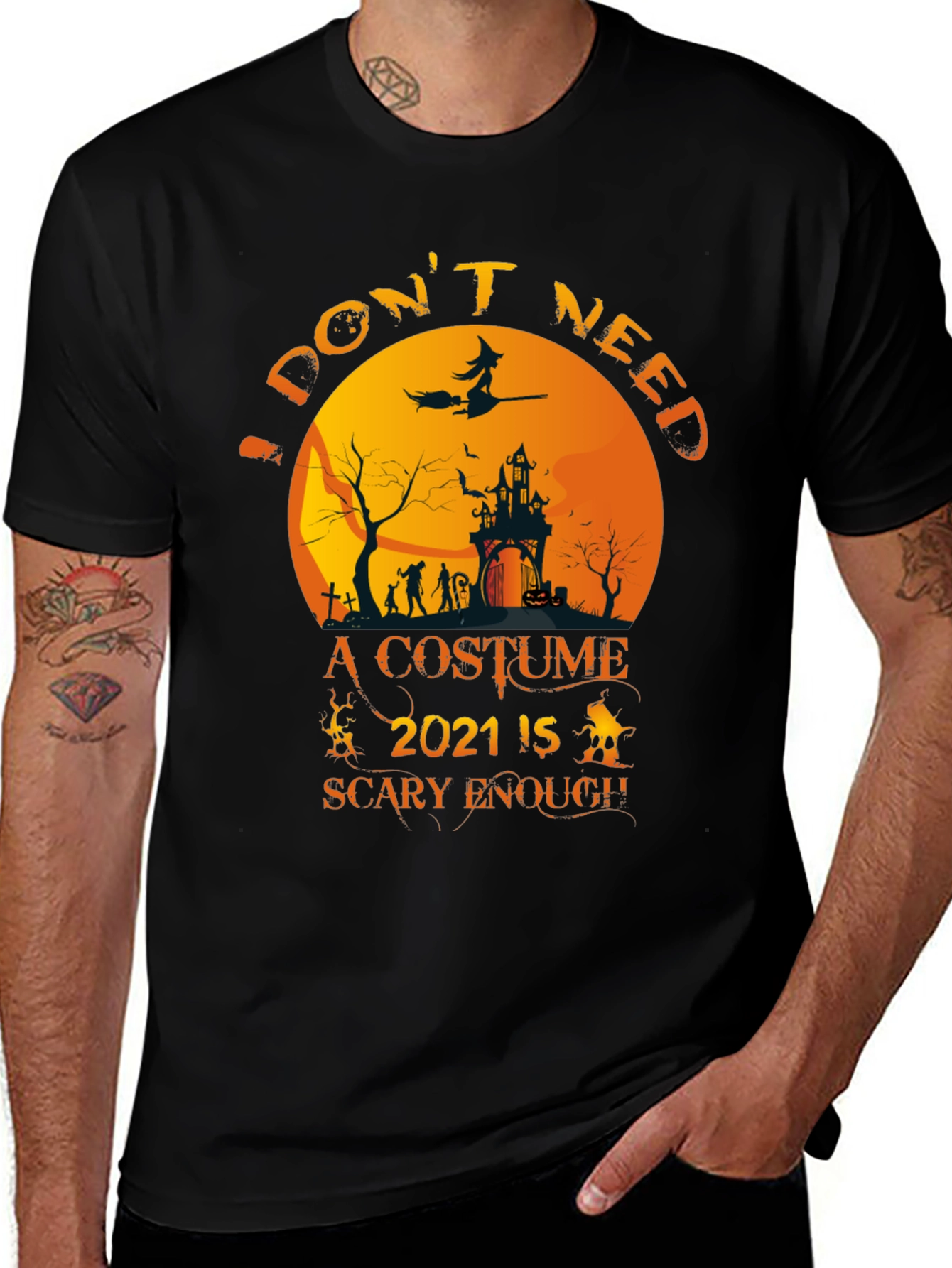 Halloween 2021 Scary Enough T-Shirt