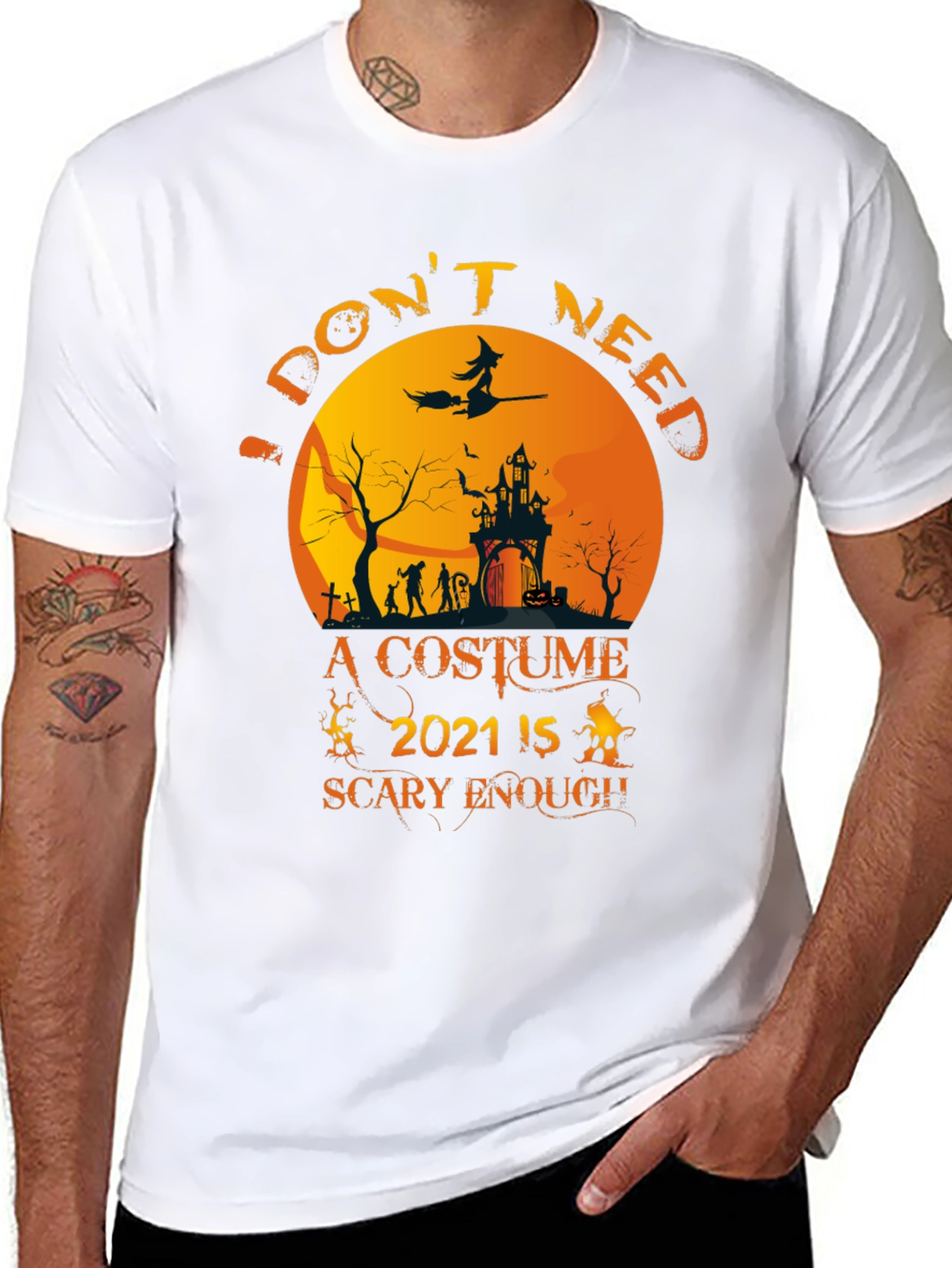 Halloween 2021 Scary Enough T-Shirt