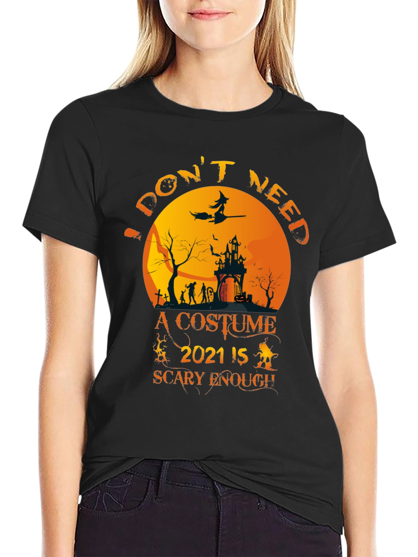 Halloween 2021 Scary Enough T-Shirt