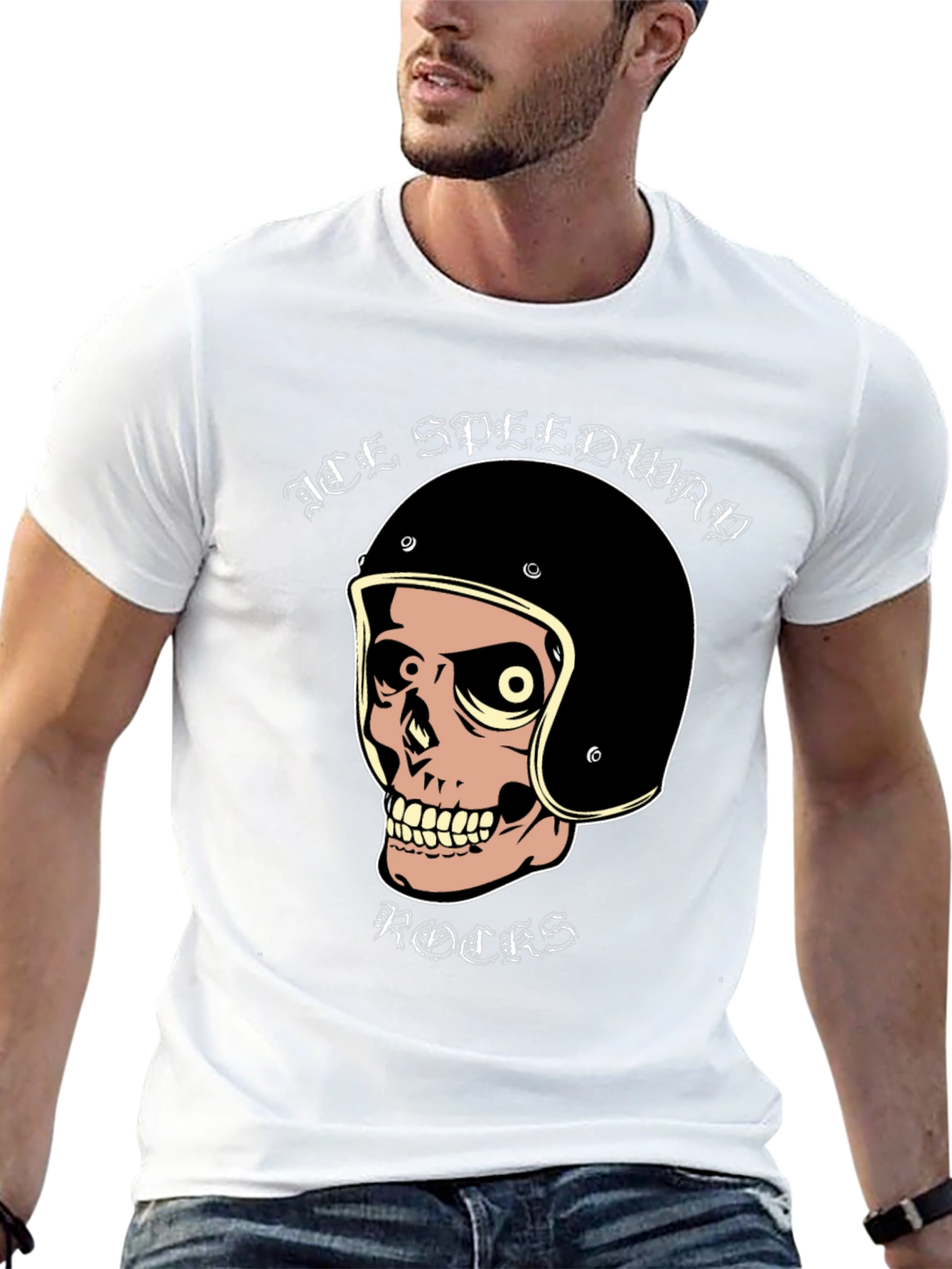 Ace Speedway Skull Graphic Tee