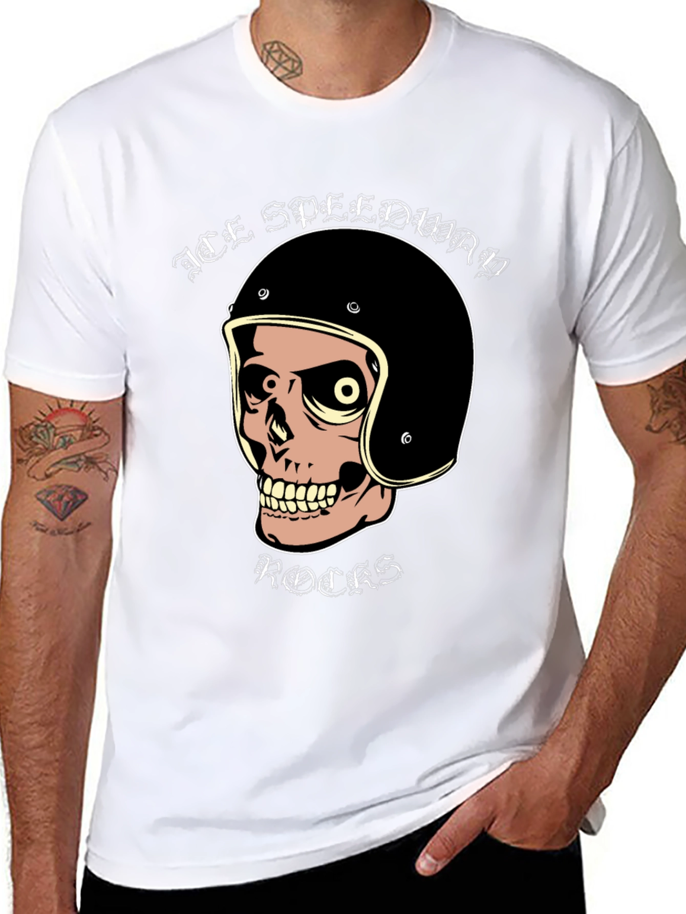 Ace Speedway Skull Graphic Tee