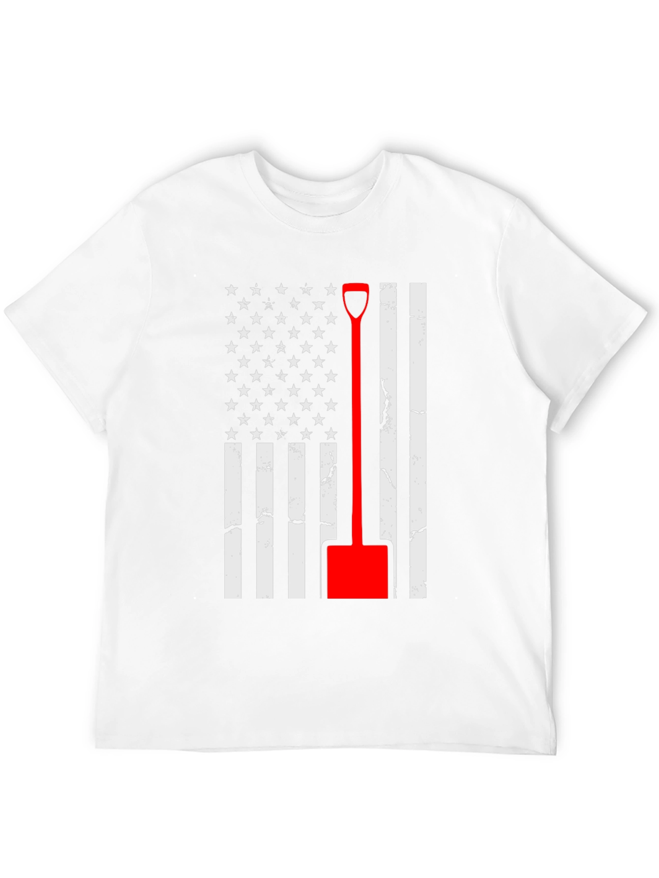American Flag Shovel T-Shirt