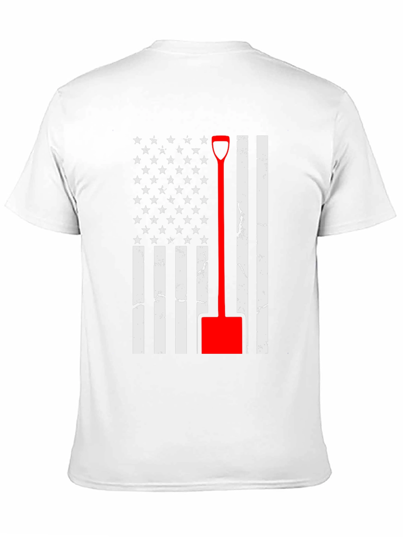 American Flag Shovel T-Shirt