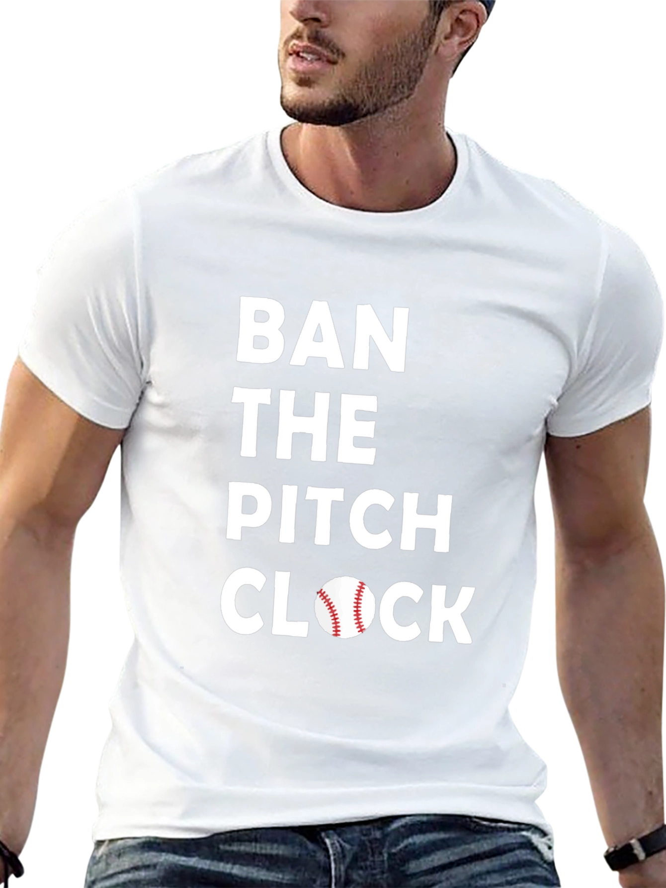 Ban the Pitch Clock Baseball T-Shirt