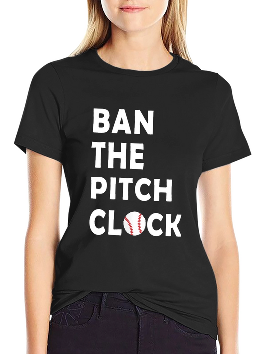 Ban the Pitch Clock Baseball T-Shirt