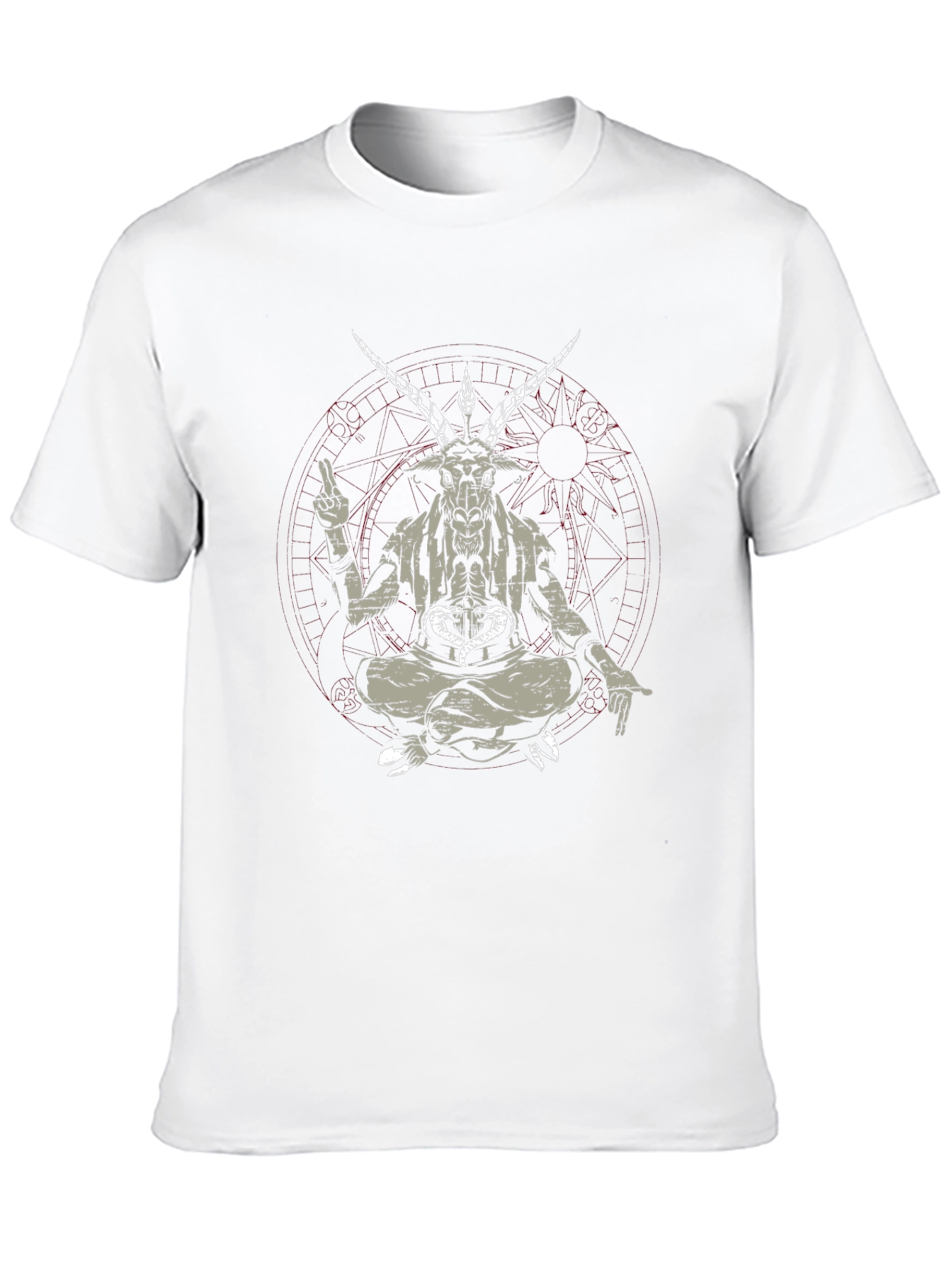 Baphomet Tee - Occult Goat Head Design