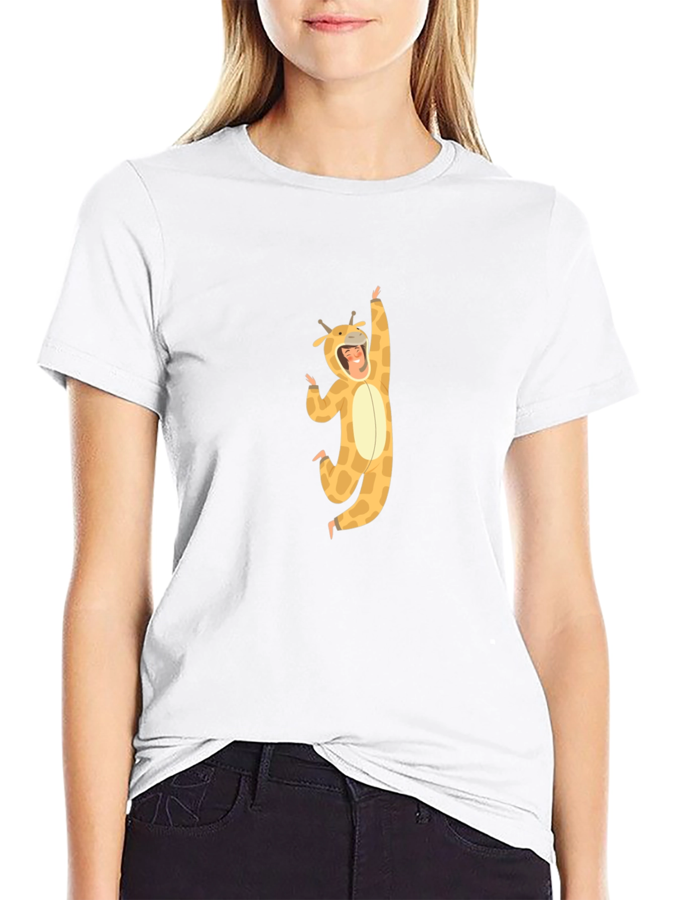 Giraffe Costume Graphic Tee