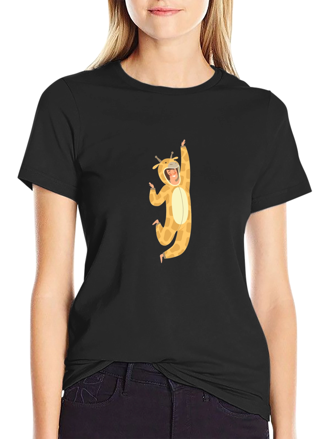 Giraffe Costume Graphic Tee