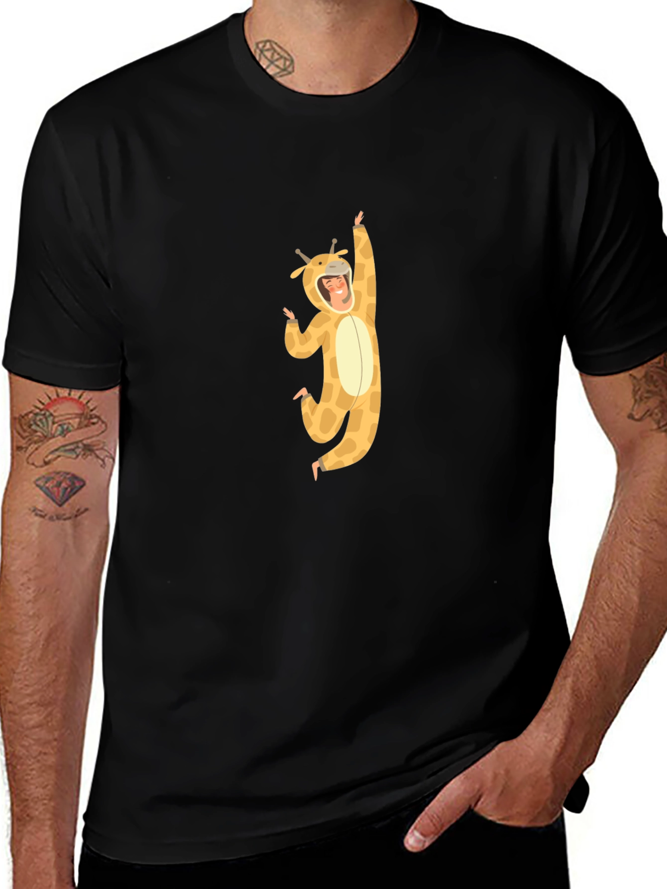 Giraffe Costume Graphic Tee