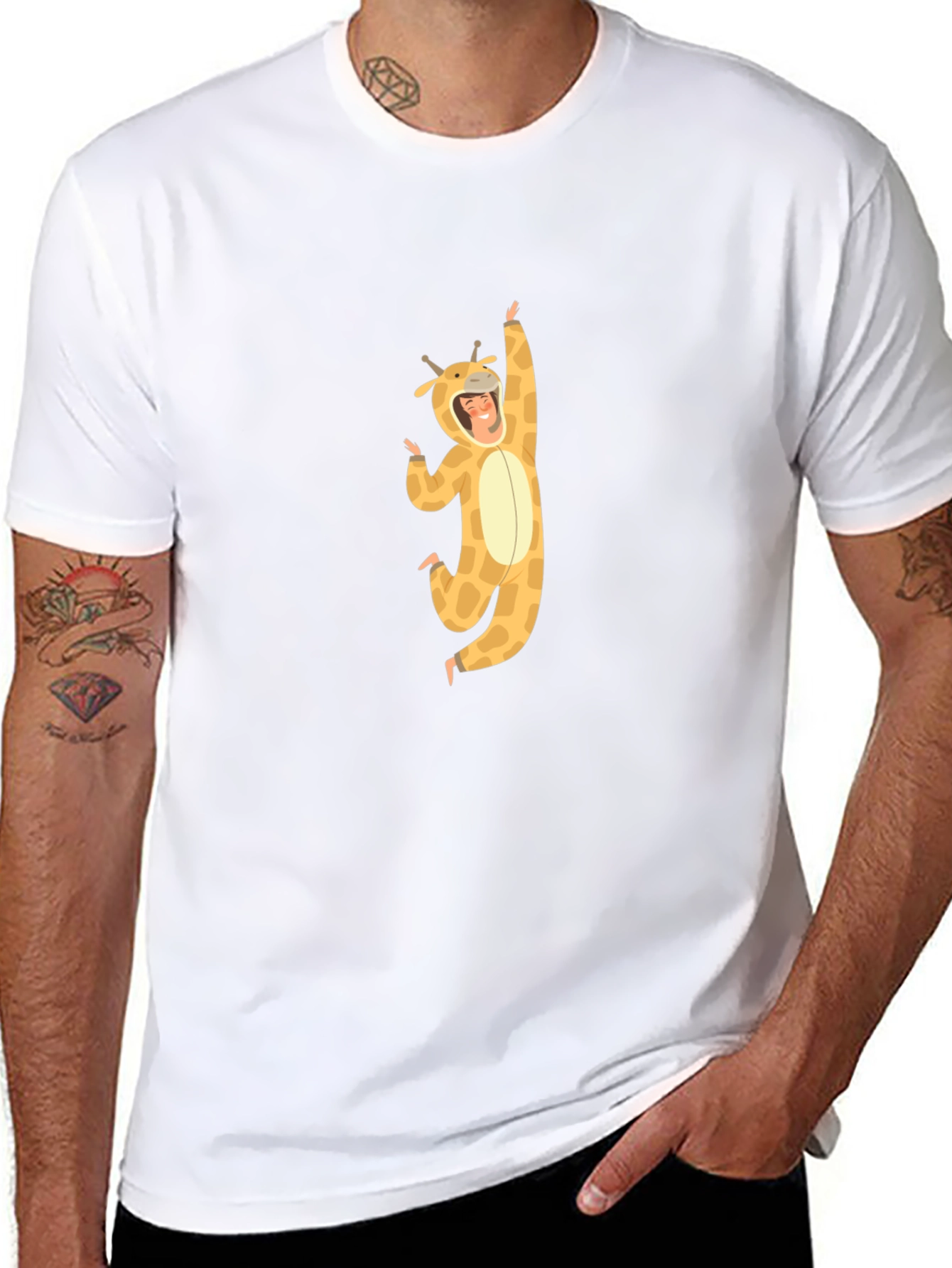 Giraffe Costume Graphic Tee