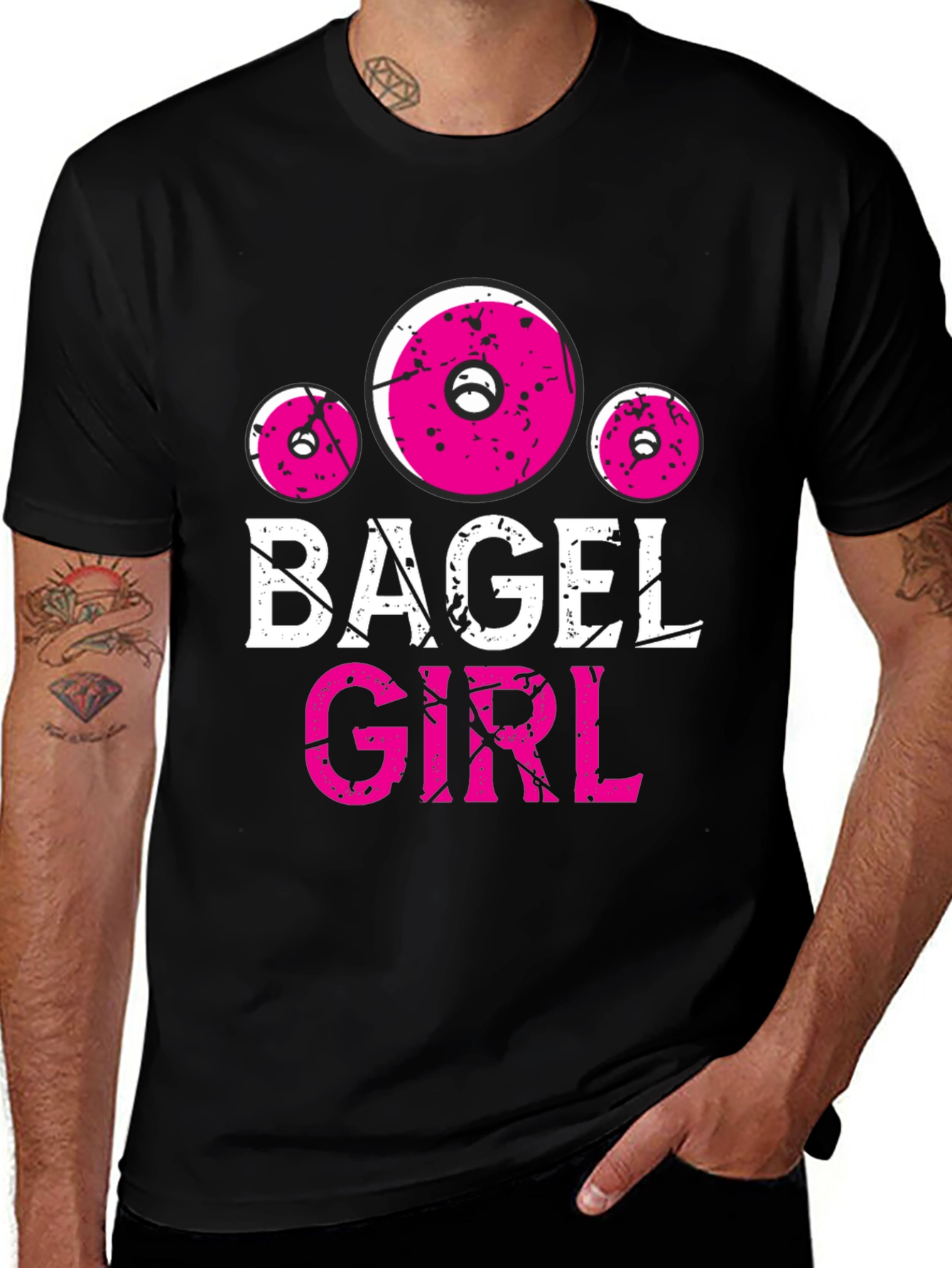 Bagel Girl Graphic Tee - Black
