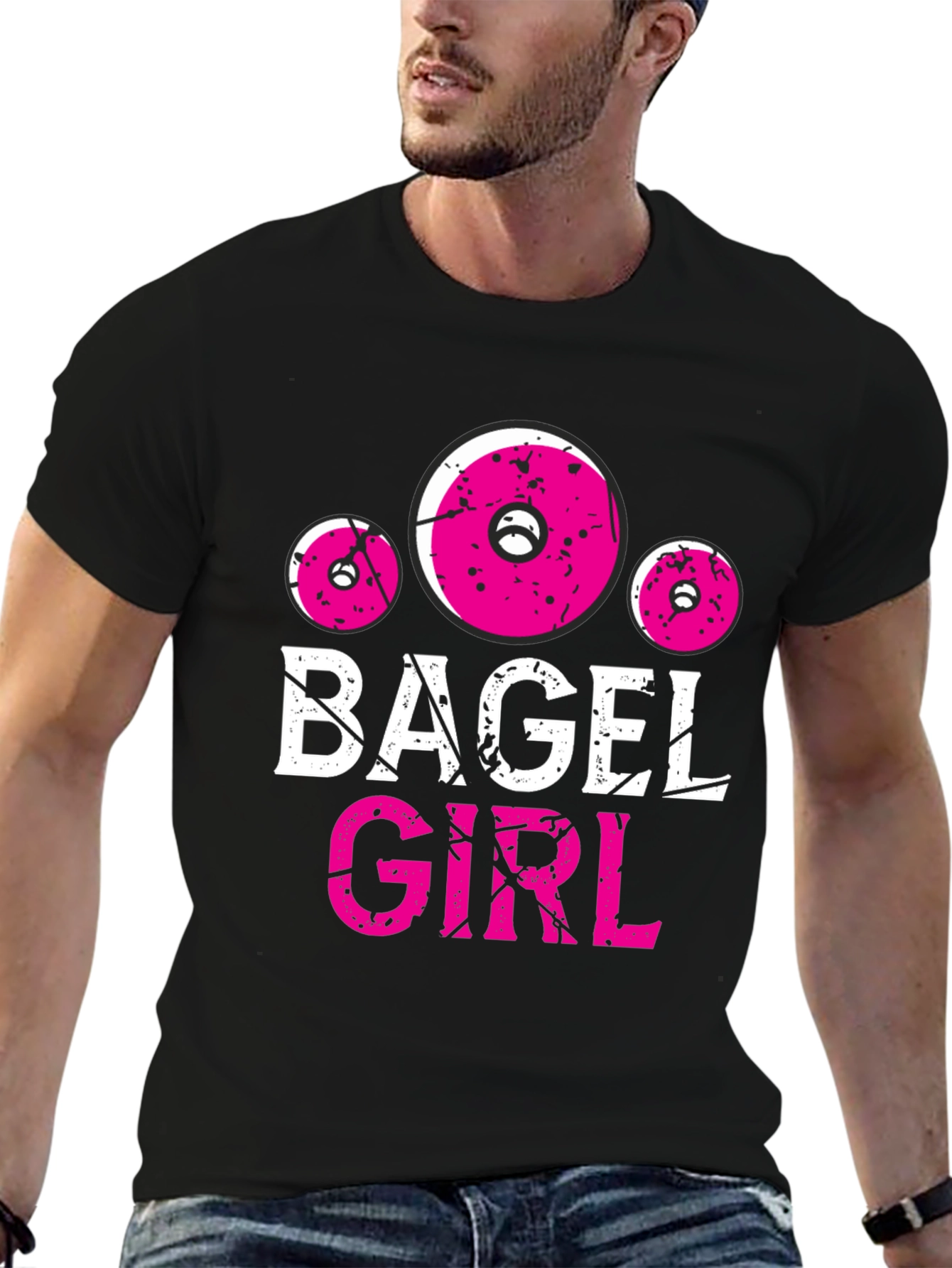 Bagel Girl Graphic Tee - Black