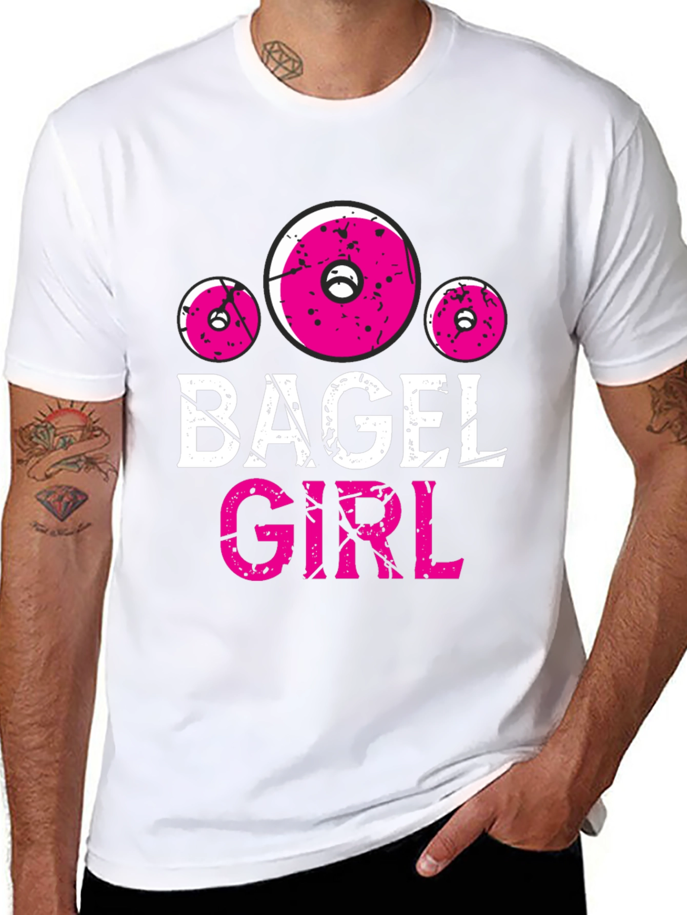 Bagel Girl Graphic Tee - Black