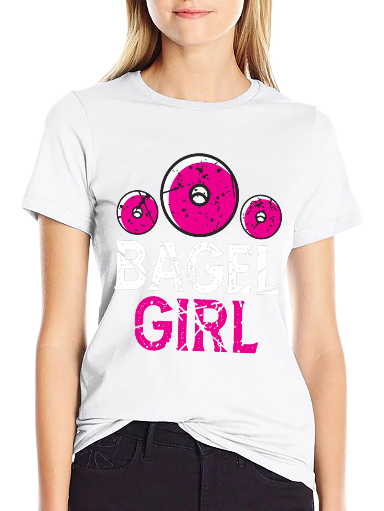 Bagel Girl Graphic Tee - Black