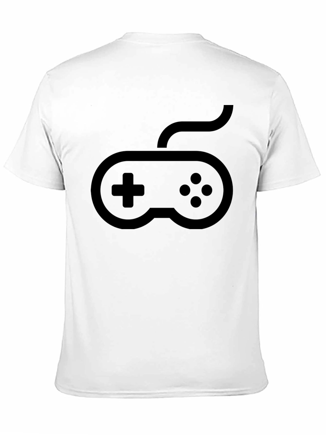Gamer Graphic Tee - Console Controller Design - Black