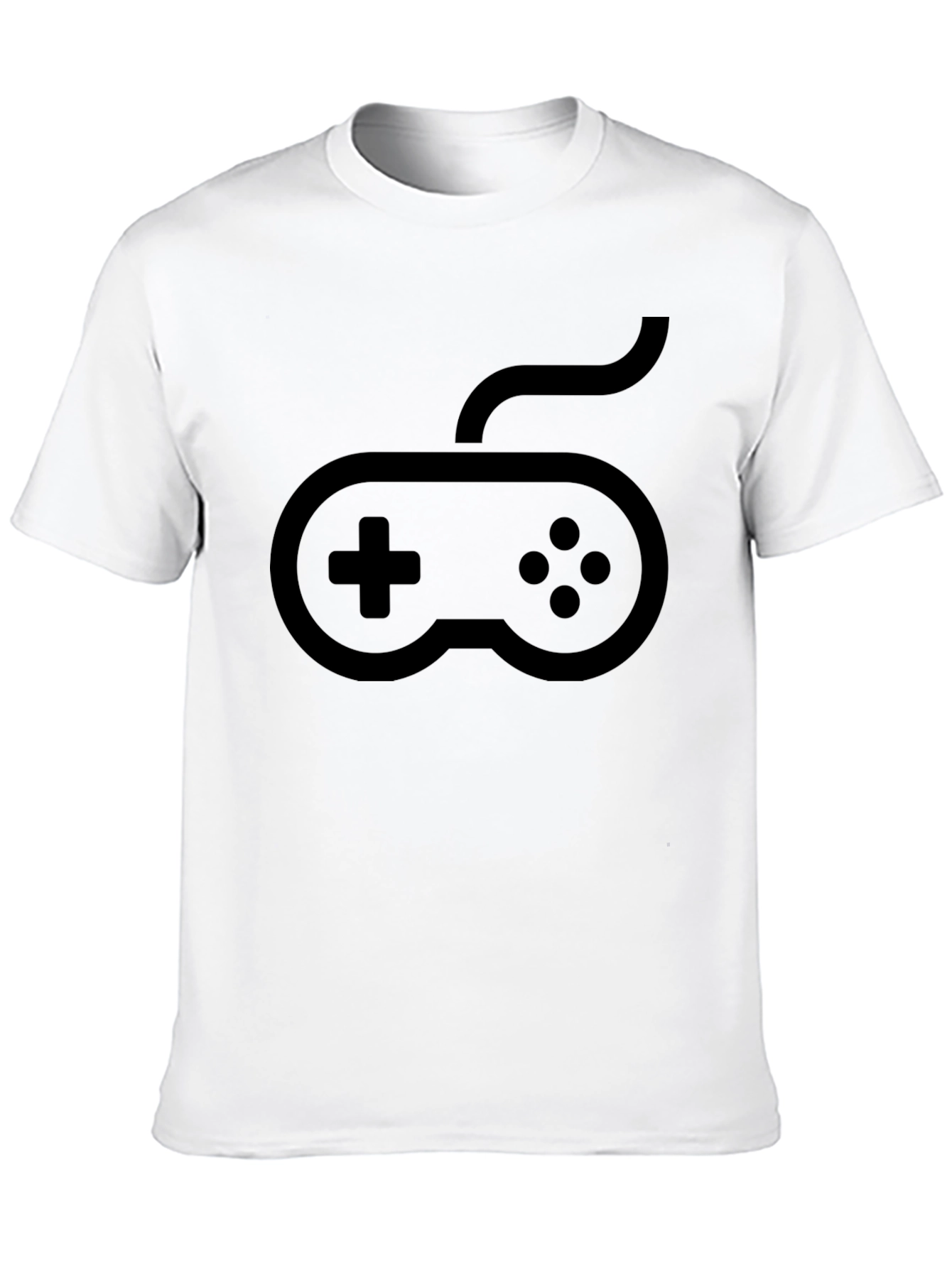 Gamer Graphic Tee - Console Controller Design - Black