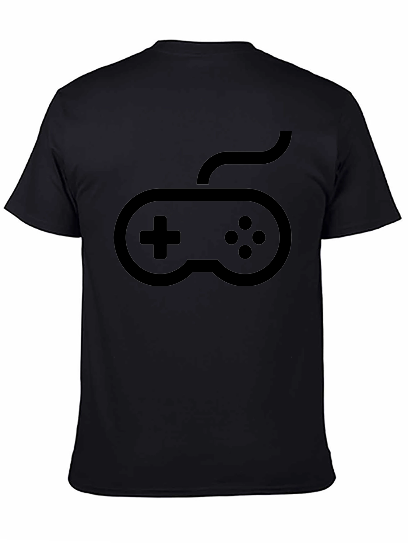 Gamer Graphic Tee - Console Controller Design - Black