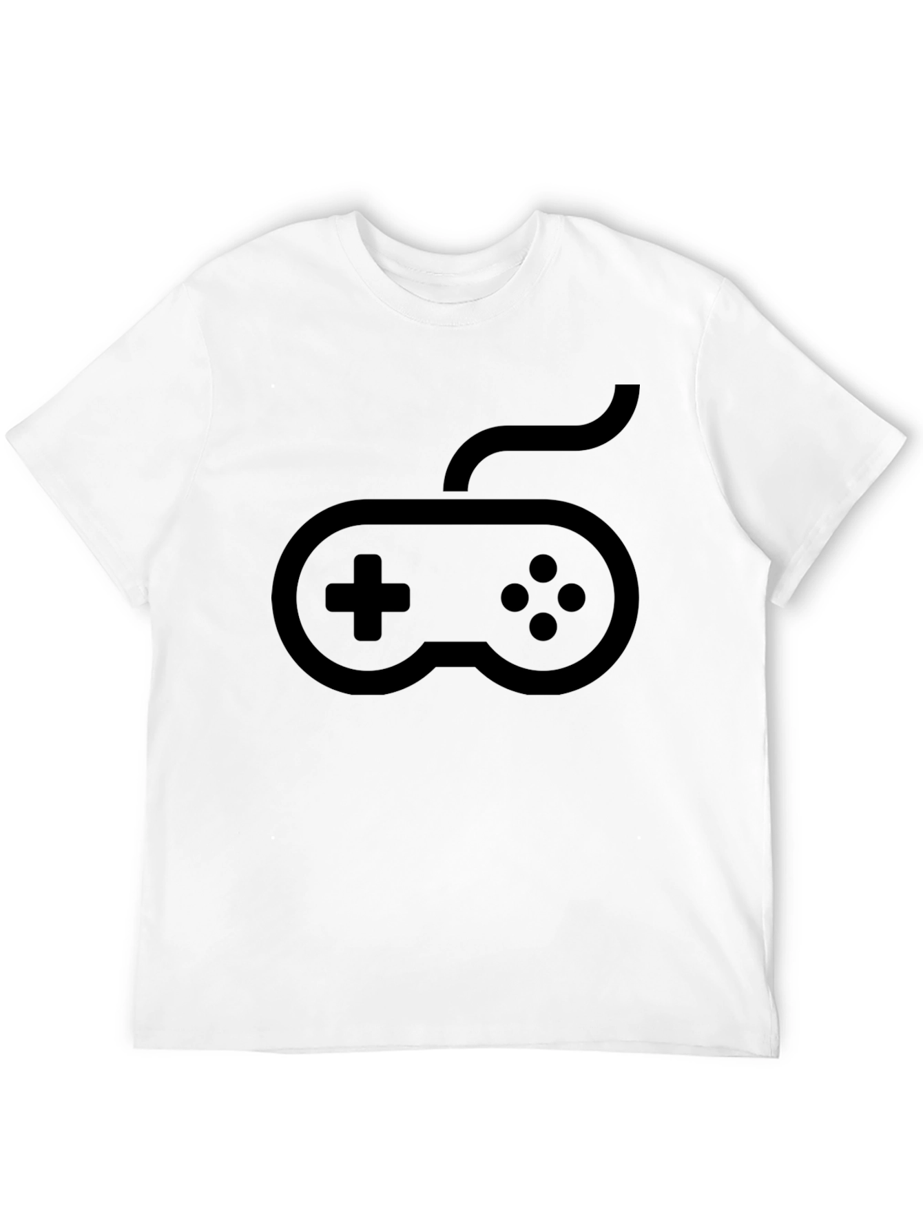 Gamer Graphic Tee - Console Controller Design - Black