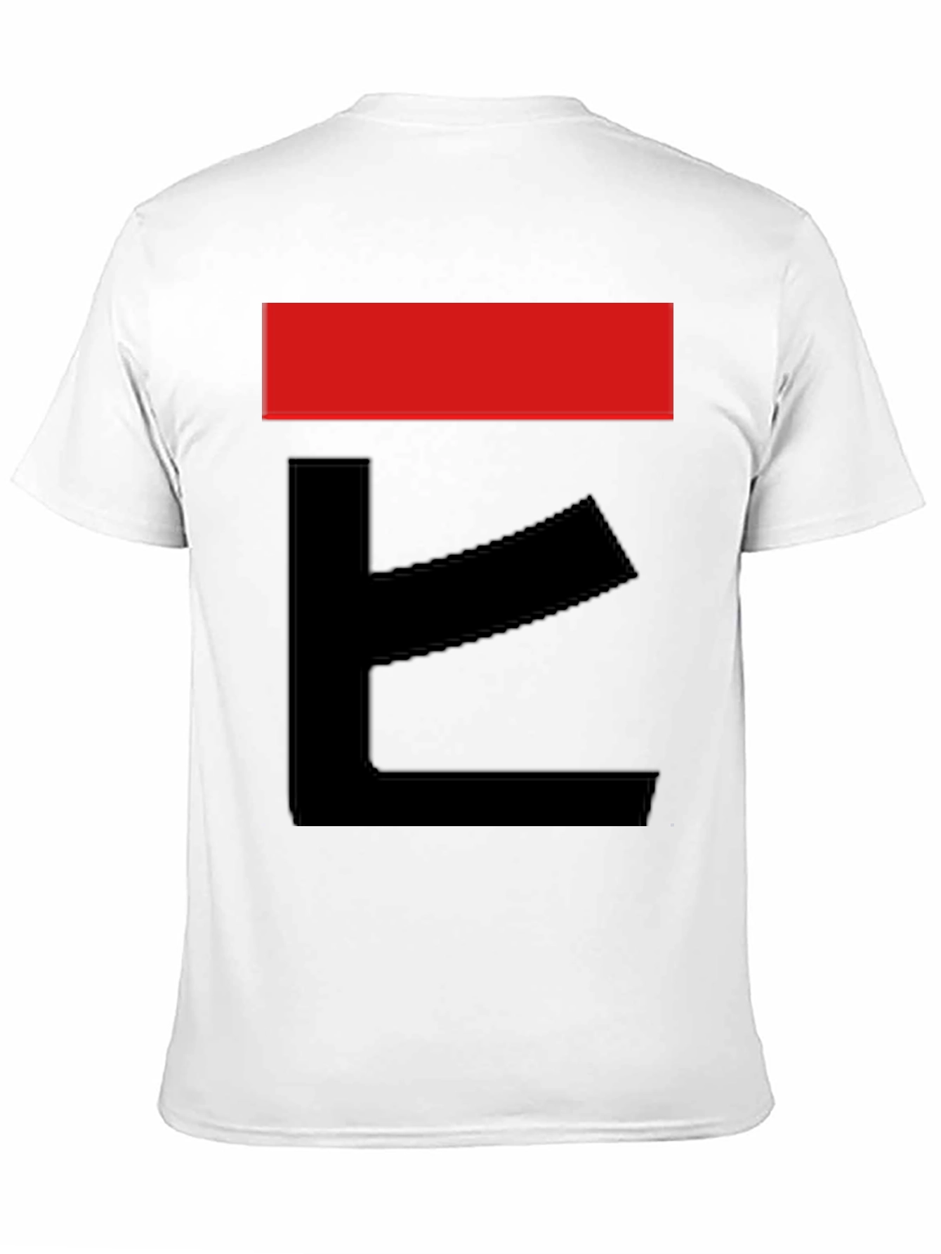 Abstract Graphic Tee - Bold Red & Black Design